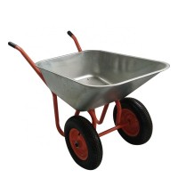 WB6416 dual wheel steel concrete wheelbarrow for sale